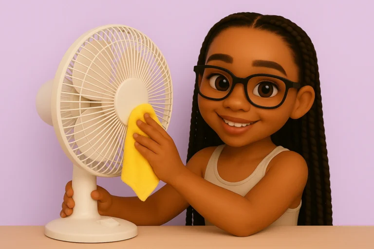 como limpar um ventilador