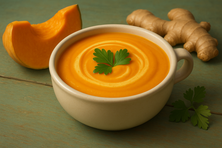 Sopa de Abóbora com Gengibre Emagrece