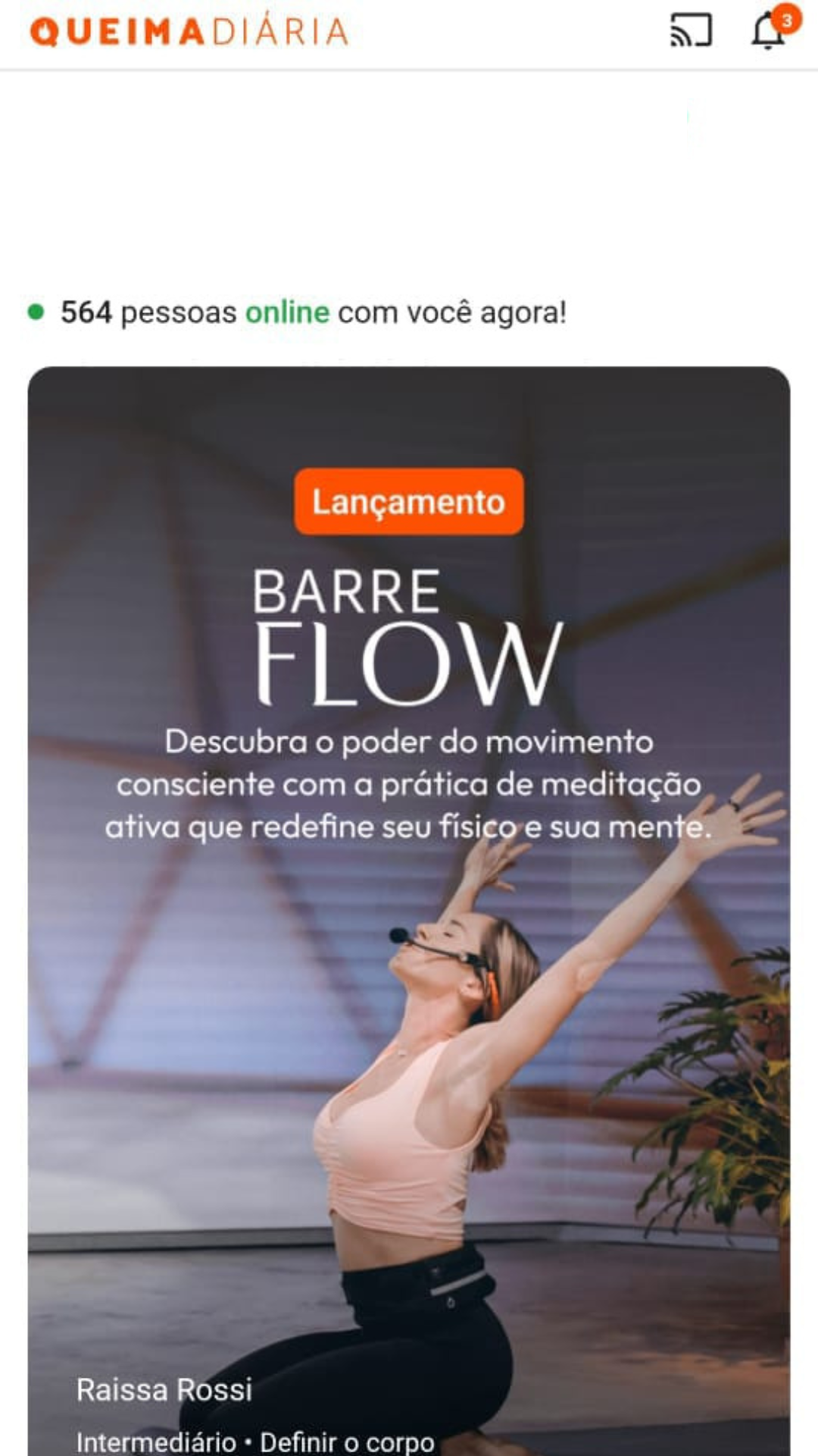 Pessoas online na plataforma